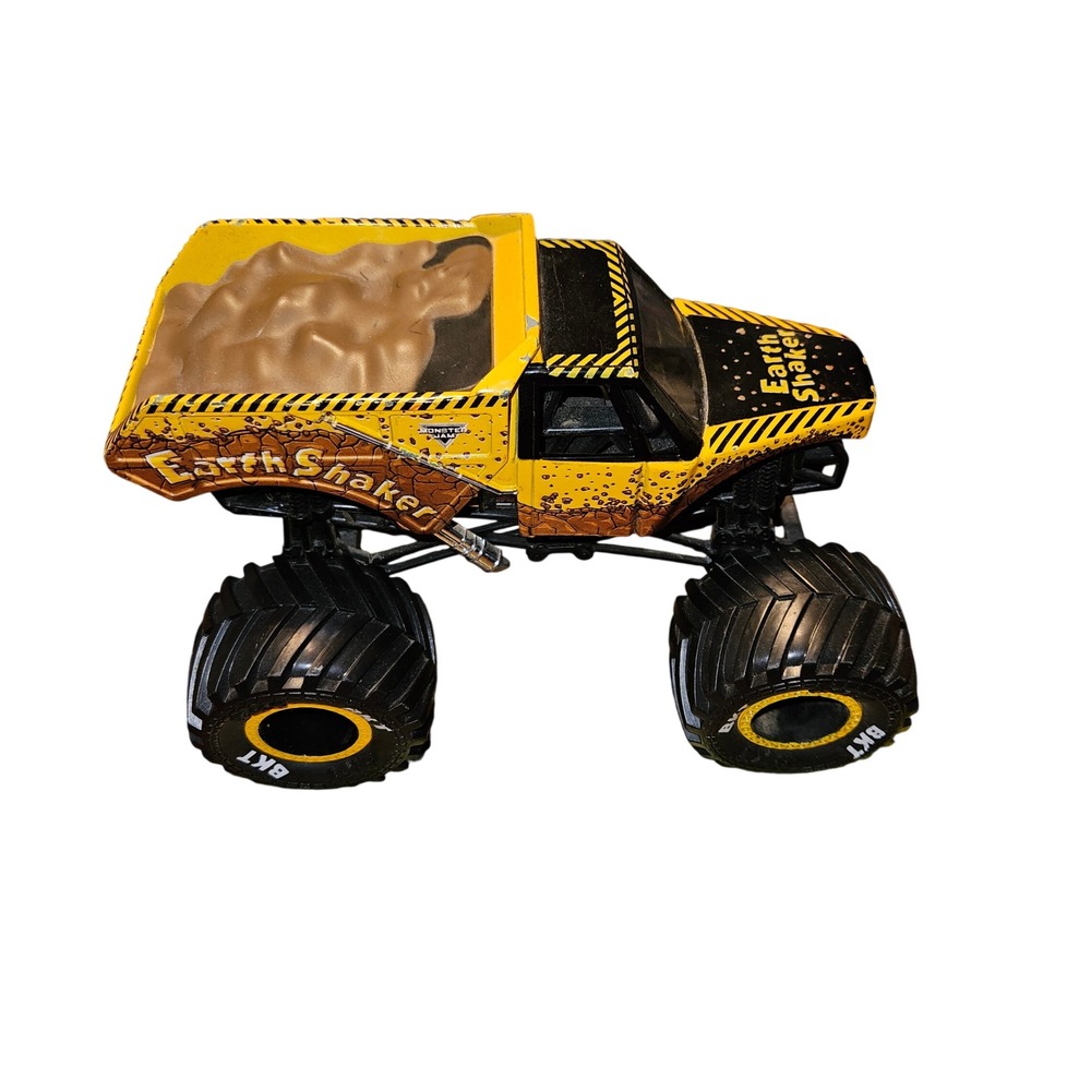 Monster Jam Earth Shaker Monster Truck Yellow Black 1:24 Scale Die-Cast Vehicle